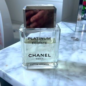 Chanel platinum egoiste Eau de toilette 3.4 oz partially used